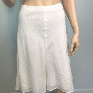 💜Banana Republic white skirt A-line 8 lined